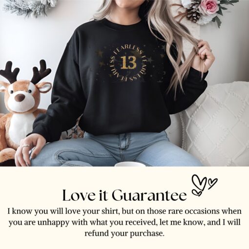 Fearless Tour Sweatshirt, The Eras Tour Version Sweatshirt, Fearless Album Unisex Crewneck Sweatshirt, Lucky 13 Sweatshirt - Image 4