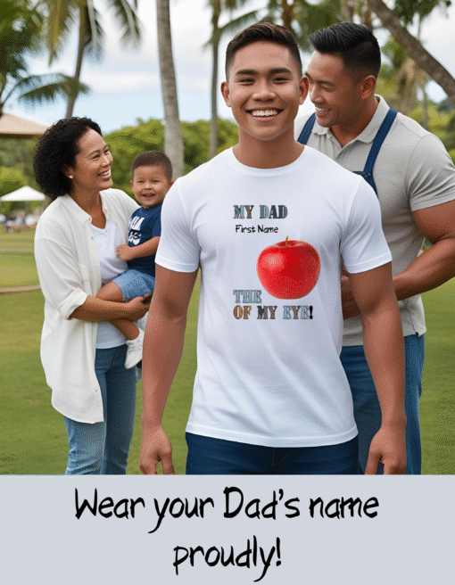 Personalized Dad T-Shirt, Gift for Father, Custom Tee, Father's Day Gift, Unisex Casual Wear, Family Reunion, Dad's Birthday